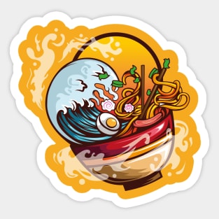 WAVE RAMEN HOT BOWL Sticker